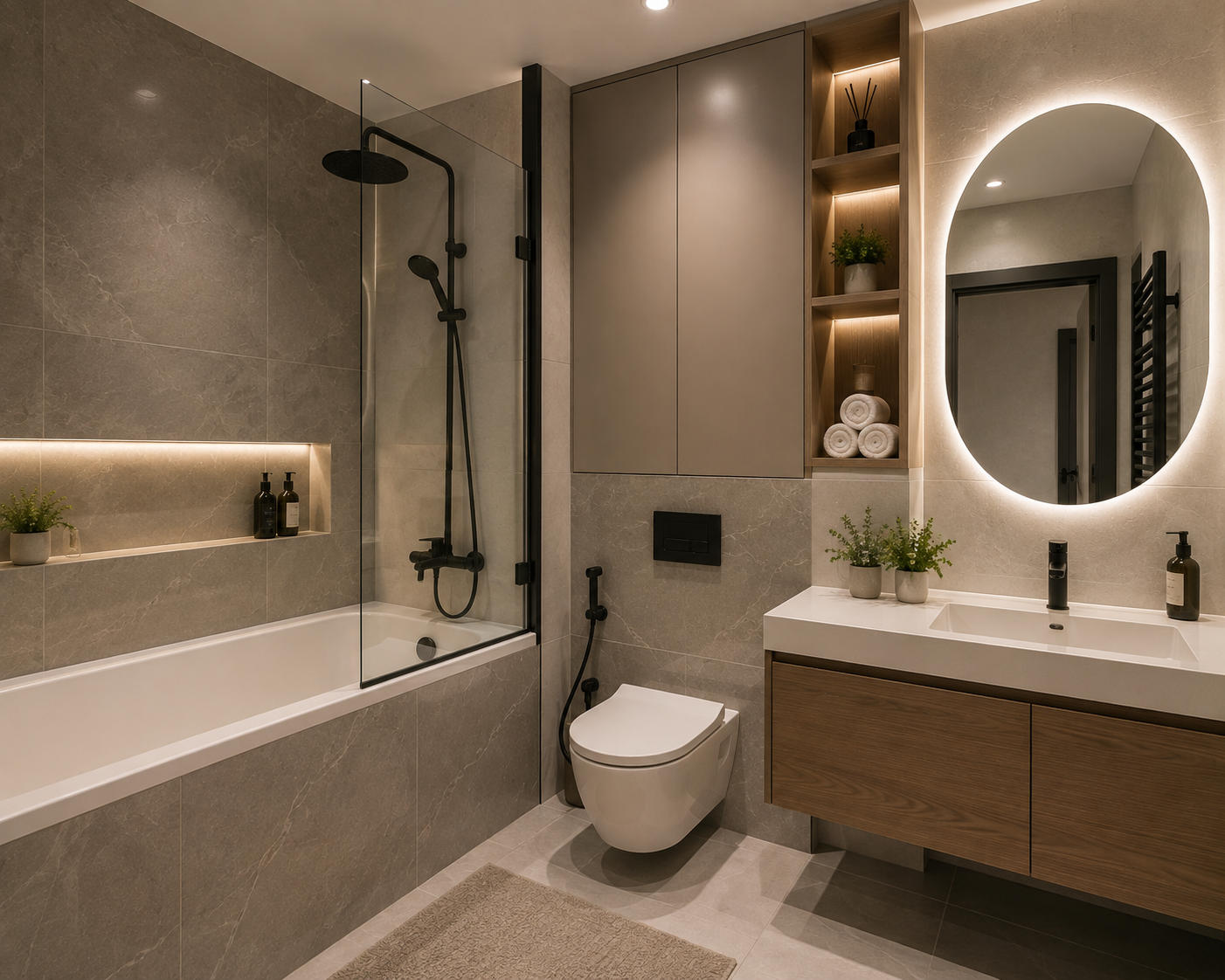 One-bedroom 1+1 apartment for sale with a sea view.