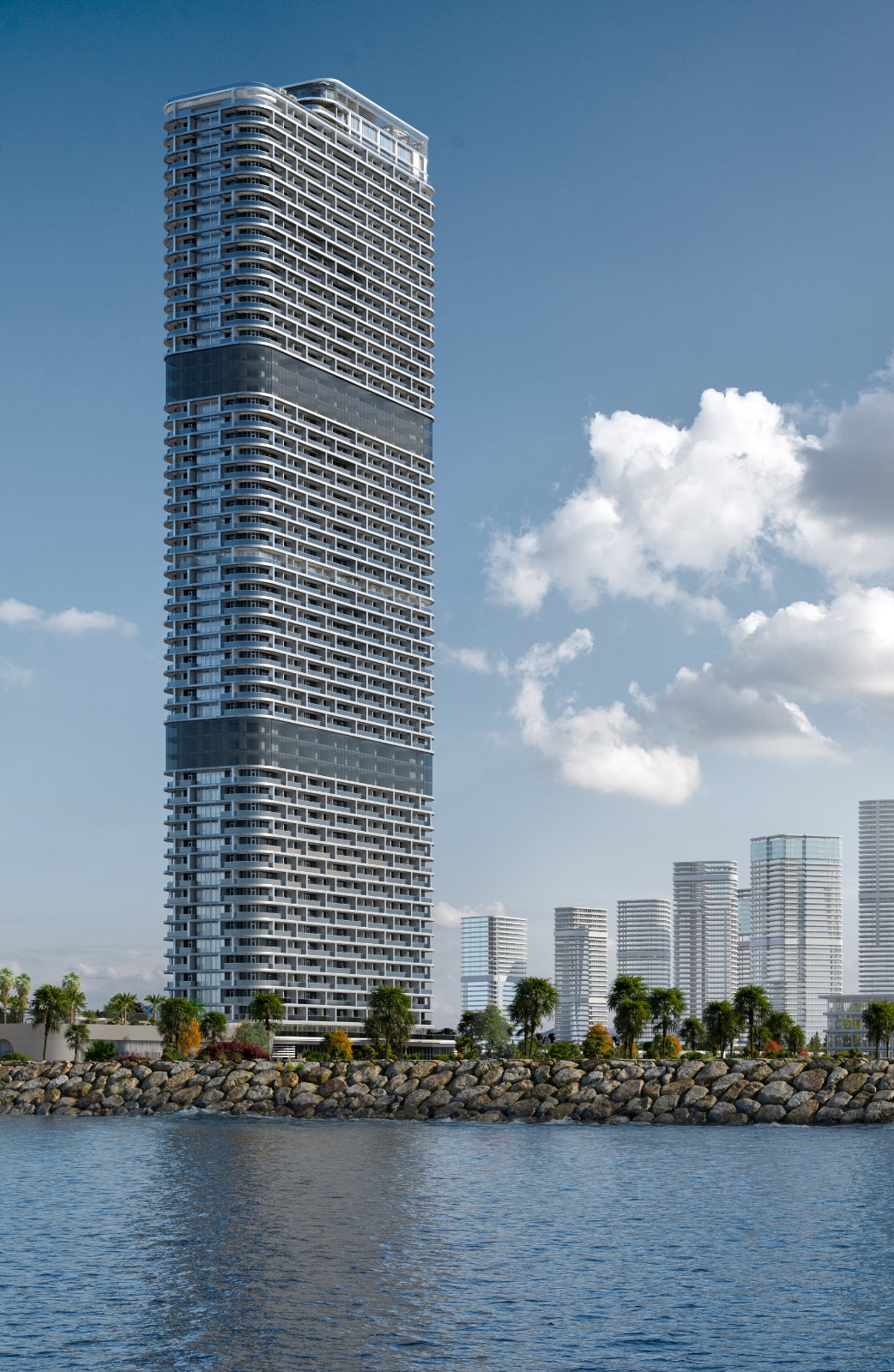 Ambasadori-1 Продается трехкомнатная квартира 2+1 с видом на город и море