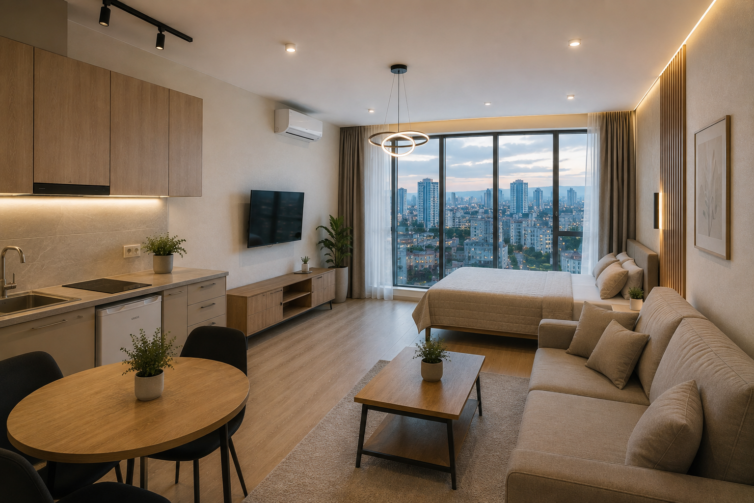 BA-I-15-3309 Studio apartment for sale with city view