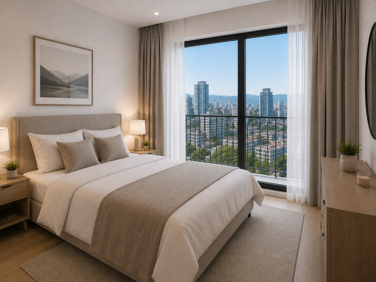OK-GR-A1407-2 1+1 studio apartment for sale with city view