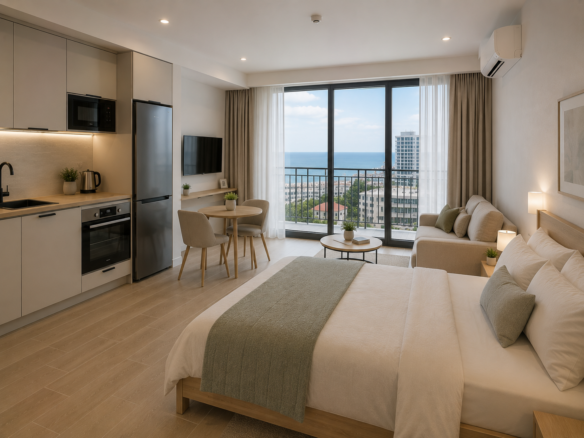 Studio for sale with sea view