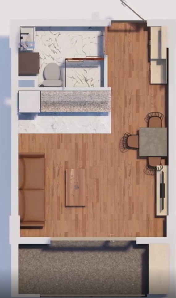 PRGR-O-504-2 Studio apartment for sale with mountain view